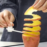 1PC มันฝรั่งเกลียวมือเครื่องตัดแตงกวา CarrotSpiralizer เกลียวสลัด Chopper Gadgets ครัวอุปกรณ์เสริม 1