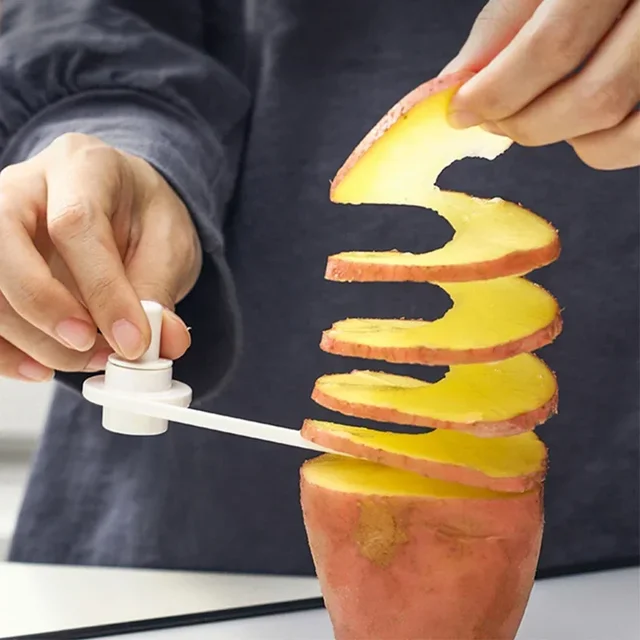 1PC มันฝรั่งเกลียวมือเครื่องตัดแตงกวา CarrotSpiralizer เกลียวสลัด Chopper Gadgets ครัวอุปกรณ์เสริม 1 1PC มันฝรั่งเกลียวมือเครื่องตัดแตงกวา CarrotSpiralizer เกลียวสลัด Chopper Gadgets ครัวอุปกรณ์เสริม 1