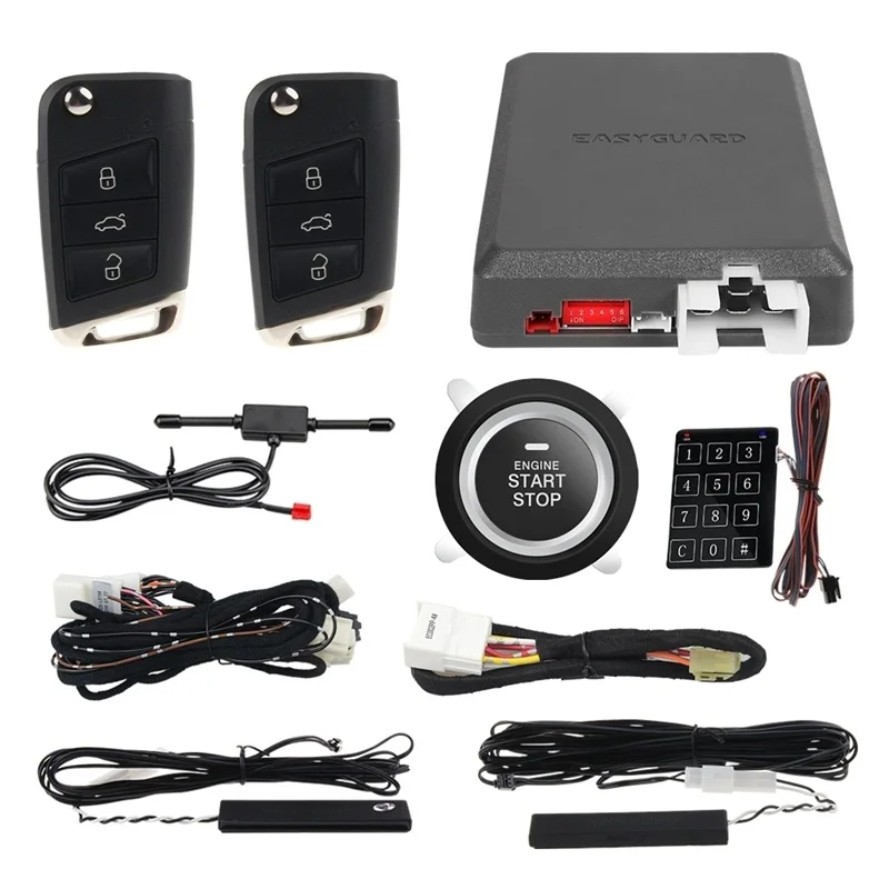 Plug And Play Auto Starter Kit Per Vw Skoda Octavia 2011-2016 Canbus Compatibile Pke Ingresso Passivo Keyless Go Dc12V