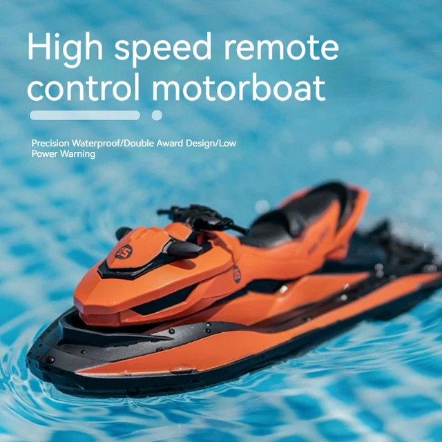 2.4G New RC High-Speed Boat Motorboat Remote Control Jet Skiing Wireless Speedboat Electric Kids Charging Boat Model Toy Gift 5