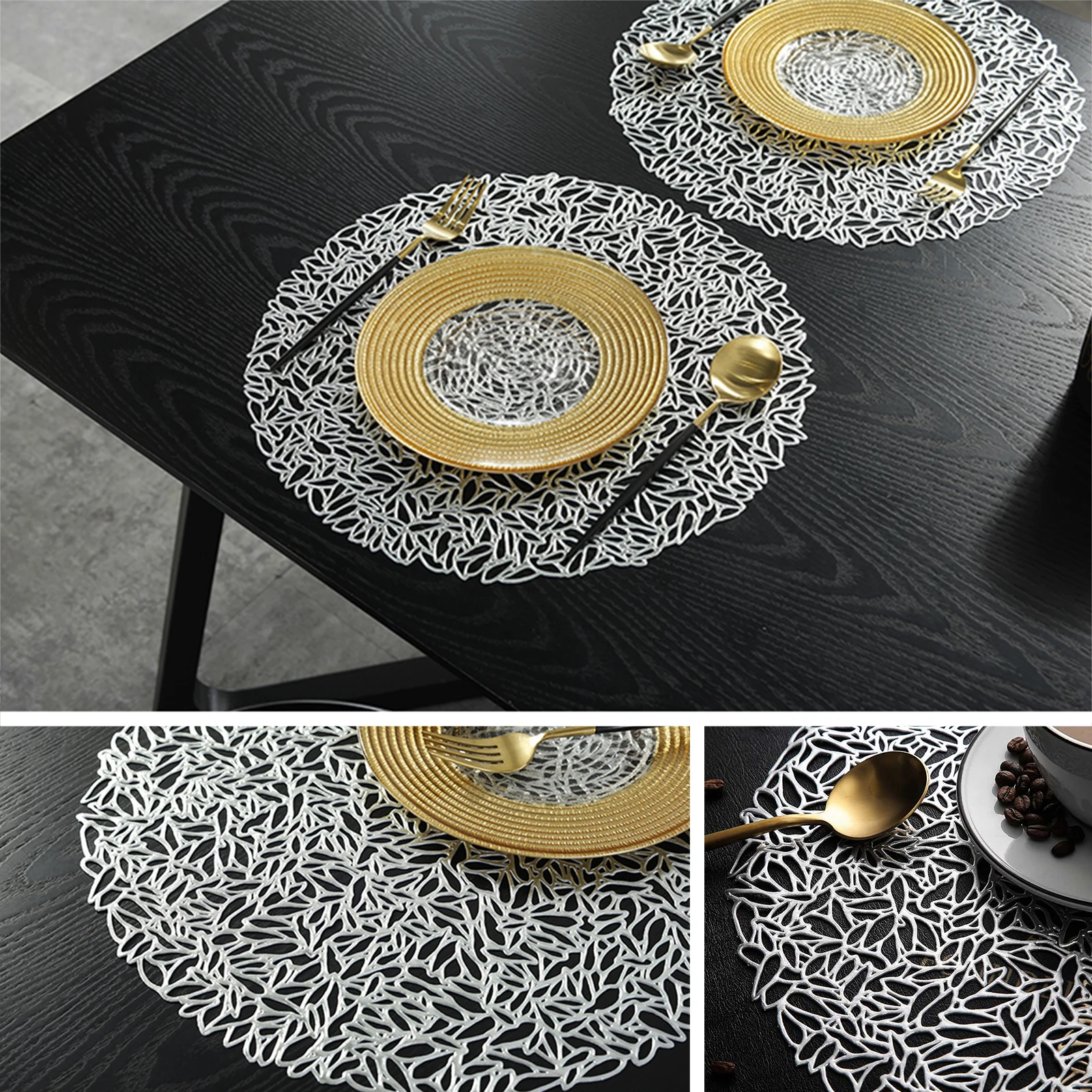 https://ae01.alicdn.com/kf/Sfba2a4abc8d14524b71a183b719647cb1/6-12-18-24-Pcs-Gold-Round-Placemats-Hollow-Out-Flowers-Place-Mats-Pressed-Vinyl-Metallic.jpg