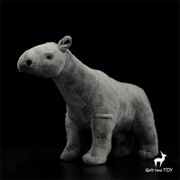 Giant Rhino High Fidelity Anime Paraceratherium Plushie Indricotheres Plush Toys Lifelike Animals Simulation Stuffed Doll Toy 1