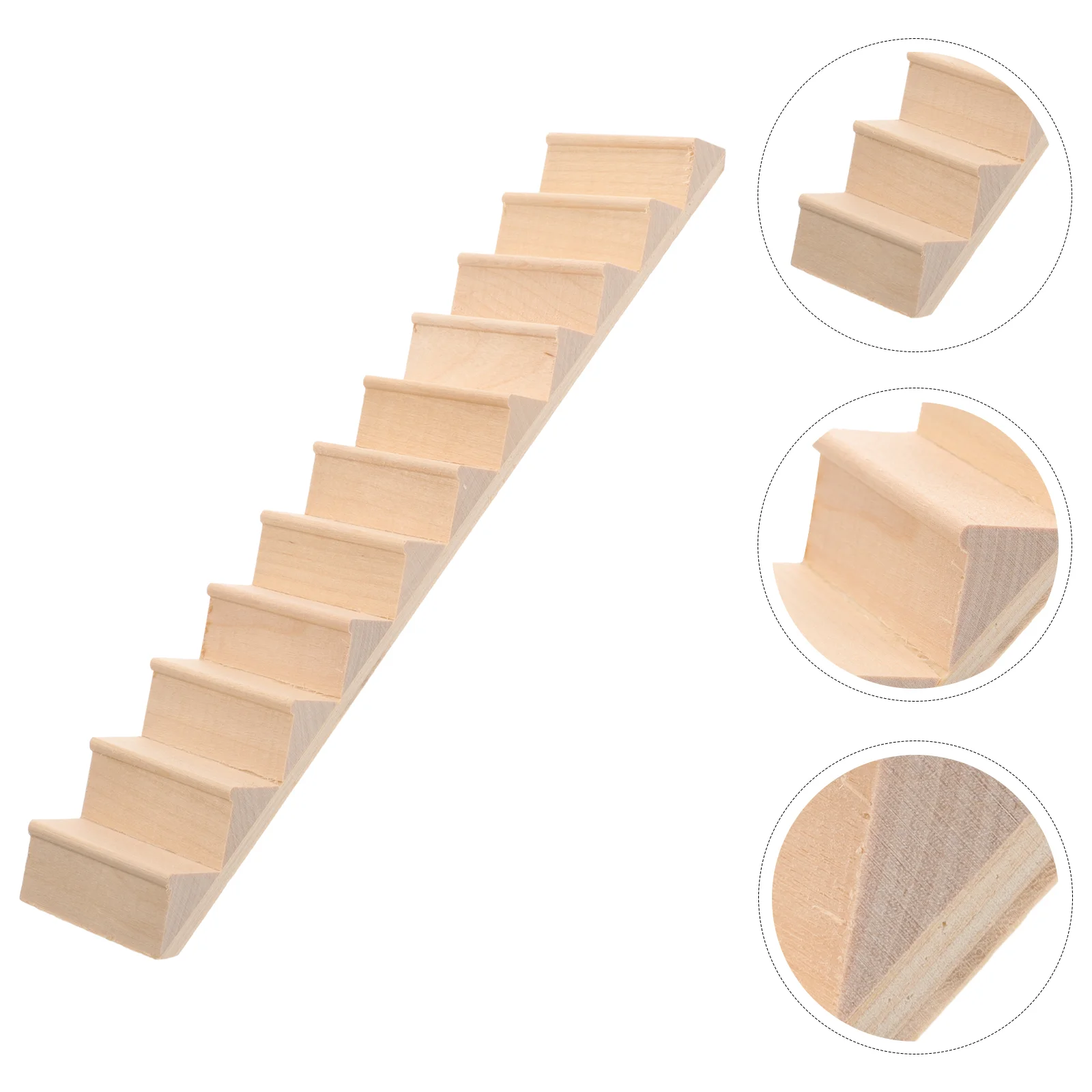 

Dolls House Stairs Miniature Wooden Stairs Model 1 12 Scale Steps Ladder Model Dollhouse Furniture Photo Props Diy Mini