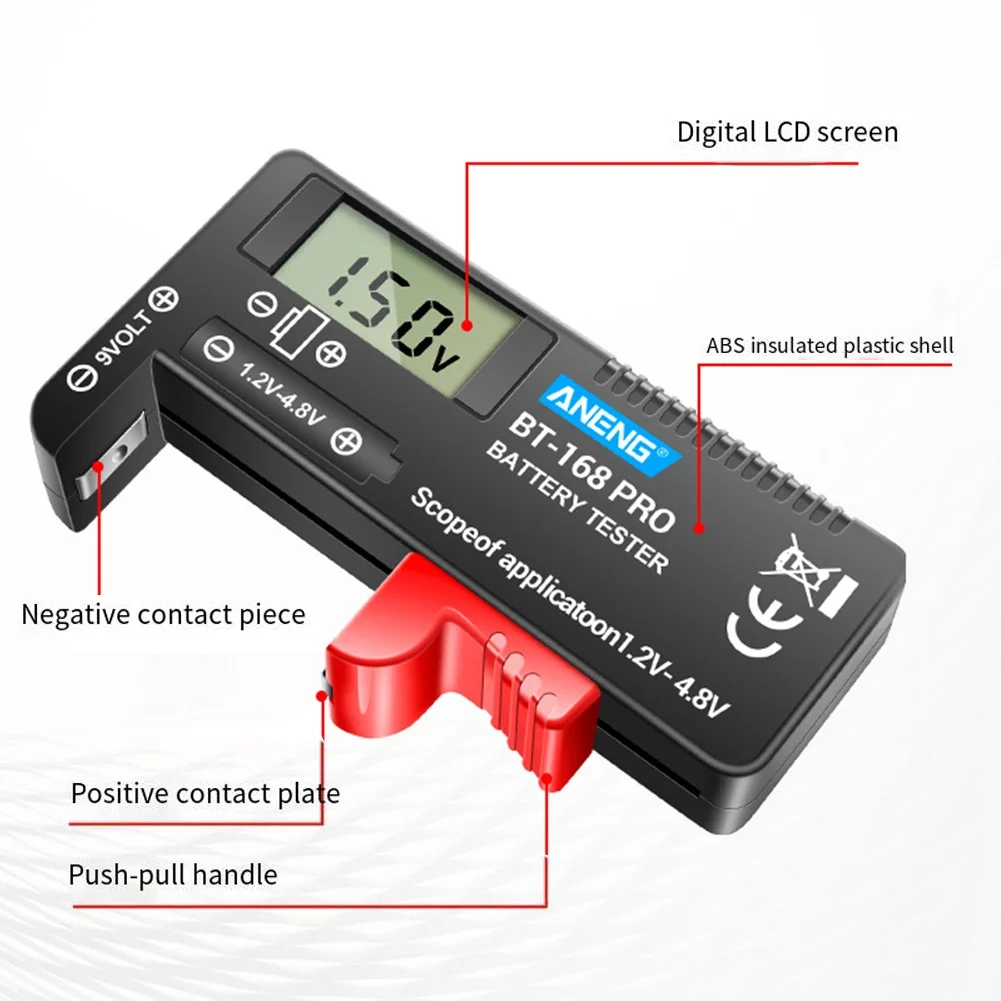 ANENG BT-168 PRO Battery Tester Digital Display Battery Meter Voltage Tester Electrical Analysis Instruments Measurement battery tester voltage tester