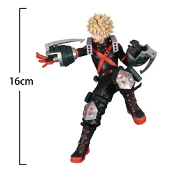 Anime MHA Hero Action Figurine - Combat Style Collectible Toy - 16CM (Bakugou Katsuki)