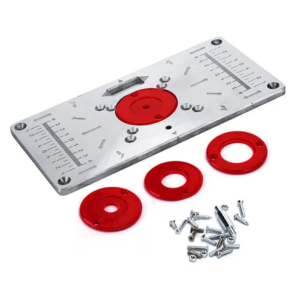 1 Set Router Insert Plate For Woodworking Benches