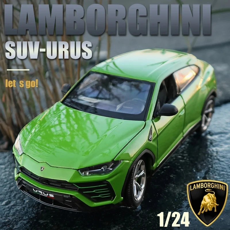 

WELLY 1:24 Lamborghini Urus SUV модель из сплава Diecaste металлическая игрушка модель спортивного автомобиля высокий симулятор коллекционные подарки игрушки для мальчиков