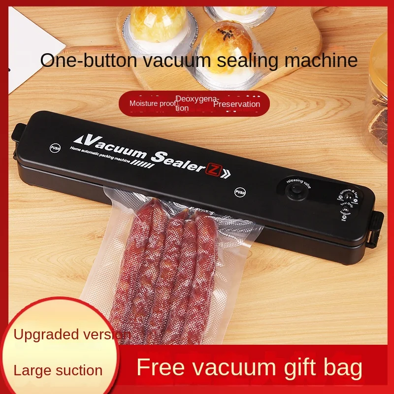 

Household Electric Vacuum Food Sealer Automatic Vacuum Packaging Machine 220V 110v Vaccum Packer with 10Pcs Vacuum Bags