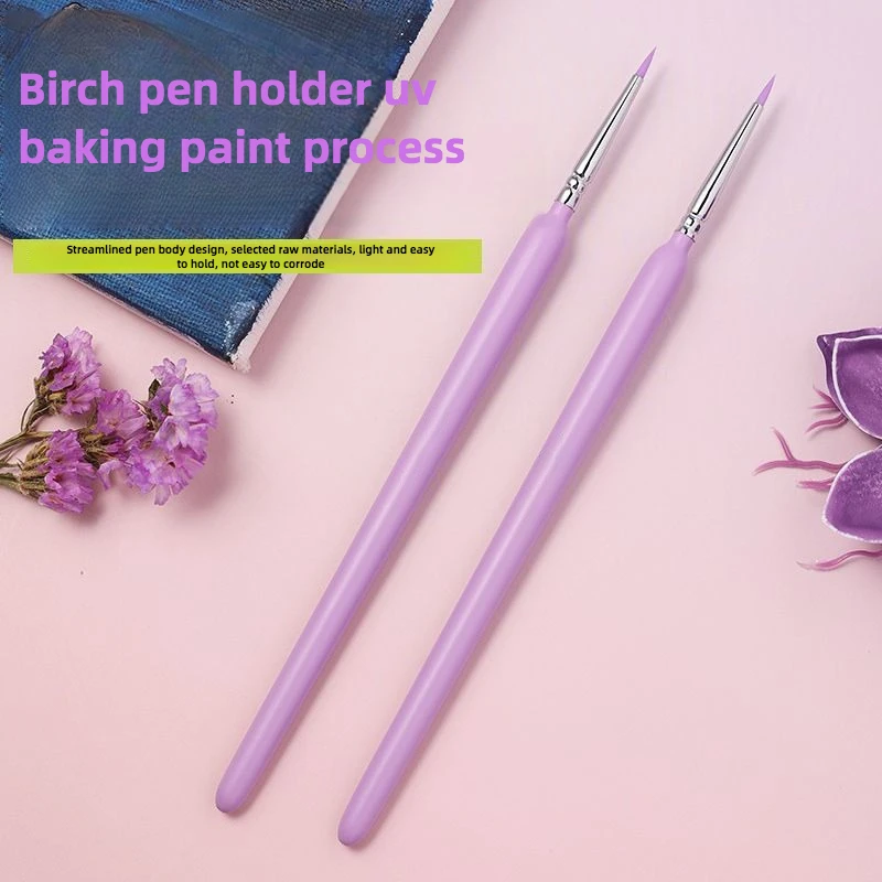 2개 세트 DIY 디지털 유화 수채화 펜 아크릴 물감 특수 채색 펜 플랫 코팅 ..