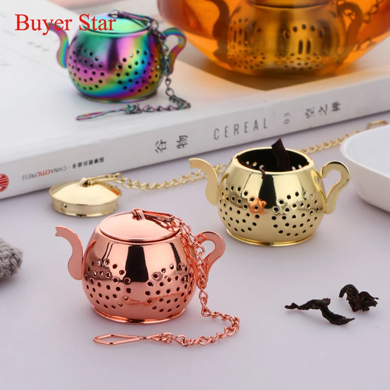 Hot! 1PC 304 Stainless Steel Reusable Tea Infuser Tea Strainer Teapot Loose  Tea Leaf Spice Tea Filter Kitchen Accessories - AliExpress