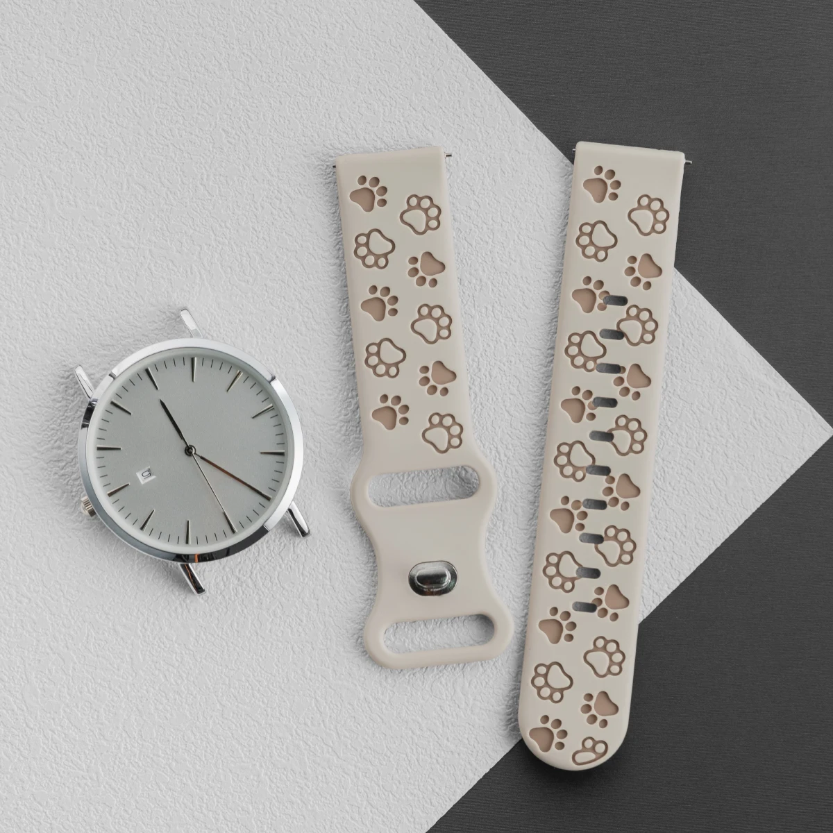20mm Silicone Wrist Strap for Smartwatches - Durable and Comfortable Wristband