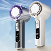 2024 New Semiconductor Refrigeration High-speed Handheld Electric Fan 4000mAh USB Portable Rechargeable Outdoor Small Fan 1