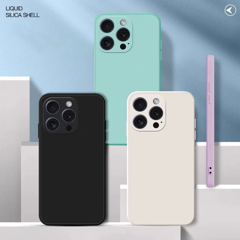 Premium Liquid Silicone Shockproof Phone Case - Enhanced Protection