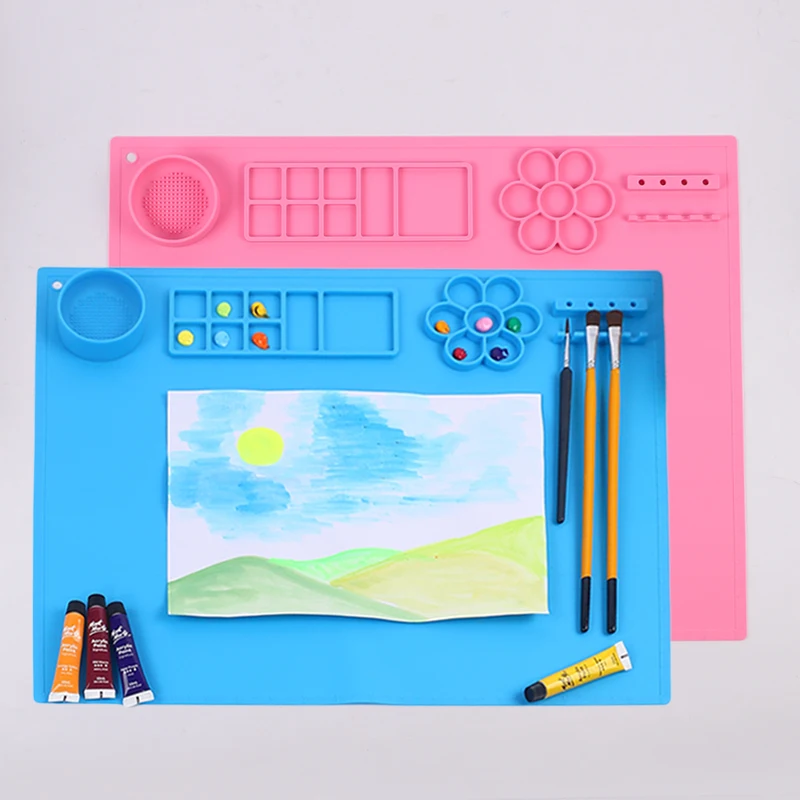 1pc Silicone painting pad Painting doodle pad Oil painting