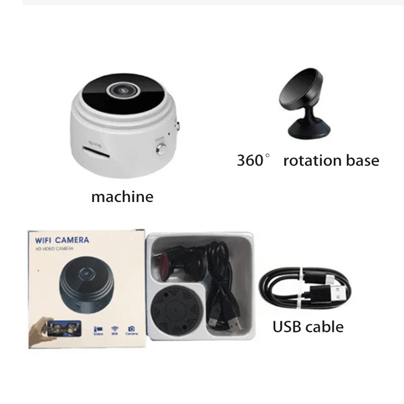 A9 HD Mini WiFi Wireless Security Camera 1080P Night Vision