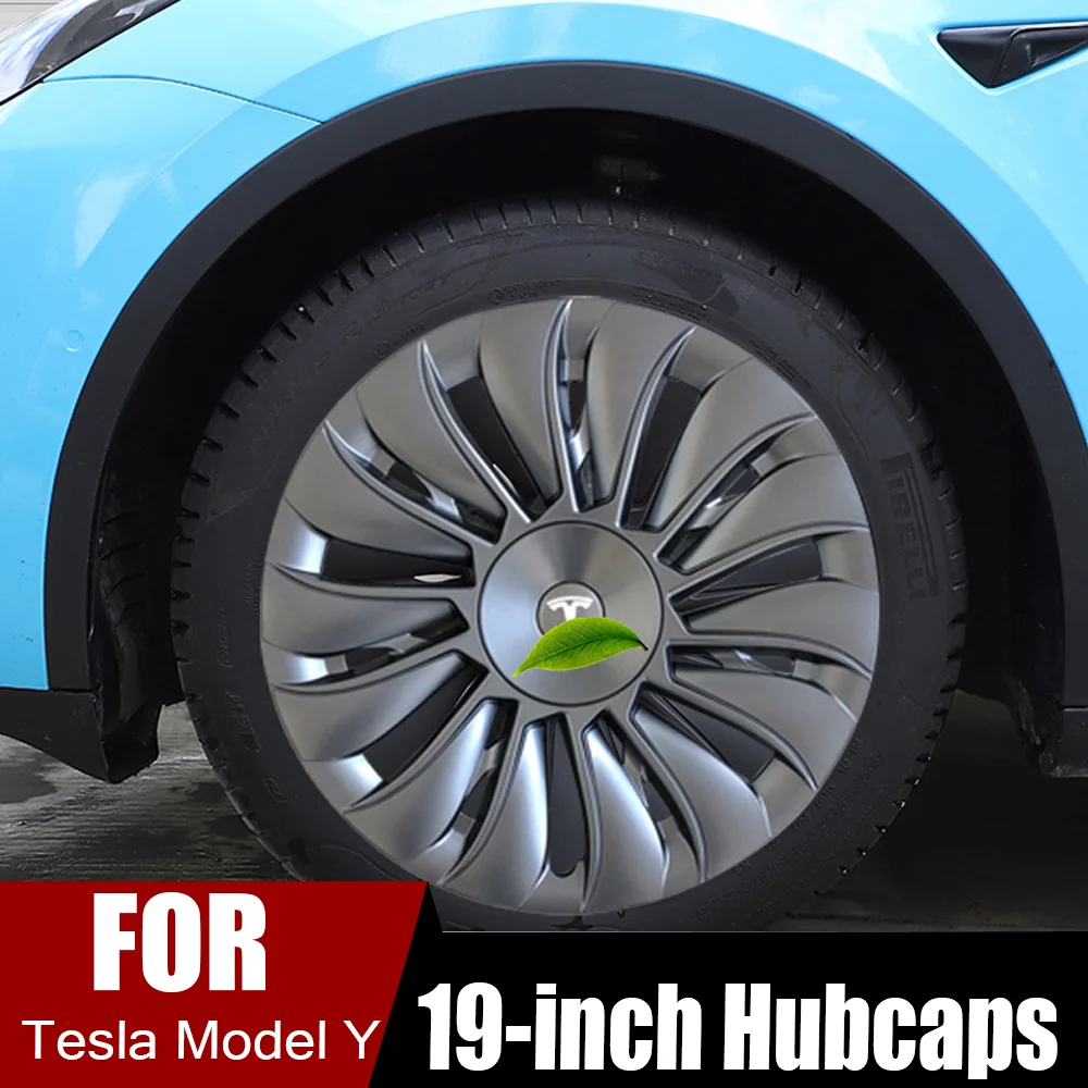 

For Tesla Model Y Wheel Covers 19 Inches Induction Wheel Caps 2023 Accessories Black Hub Cap Replacement For 19 inch Hubcaps