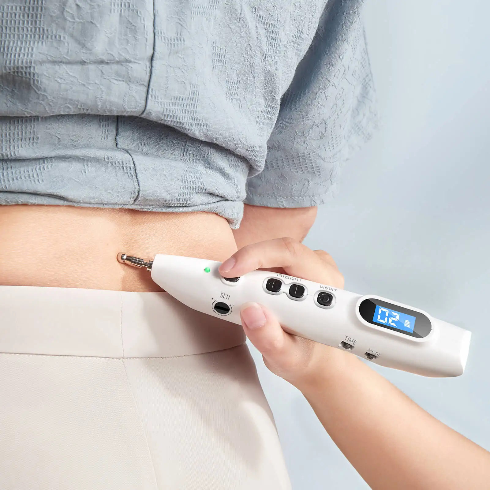 Electronic Meridian Detection Acupuncture Pen 9 Intensities Massage Pen Health Care Therapy Physiotherapy Body Massager 4