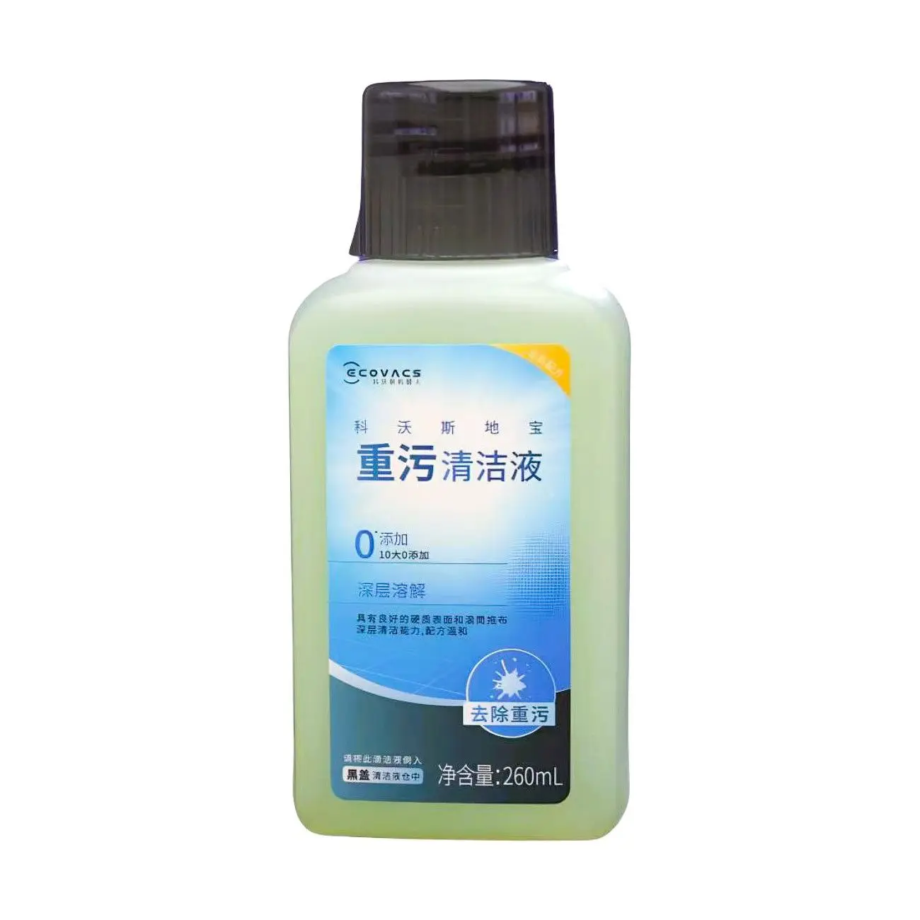 Premium Ecovacs Cleaning Solution – 260ml Heavy-Duty Stain Remover