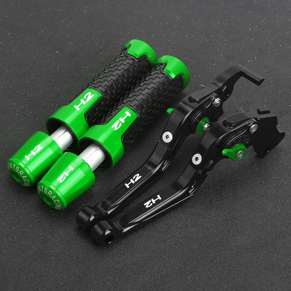 

For KAWASAKI H2 2015 2016 CNC Motorcycle Accessories Extendable Brake Clutch Levers Handlebar Grip Ends Handle Hand Grips