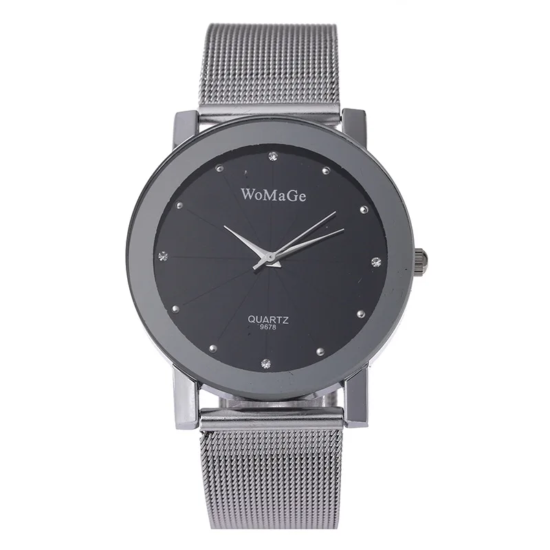 

Fashion Minimalism Women's Watches Casual Ladies Watches Womage Silver Mesh Band Quartz Wristwatches Femael Gifts Reloj Mujer