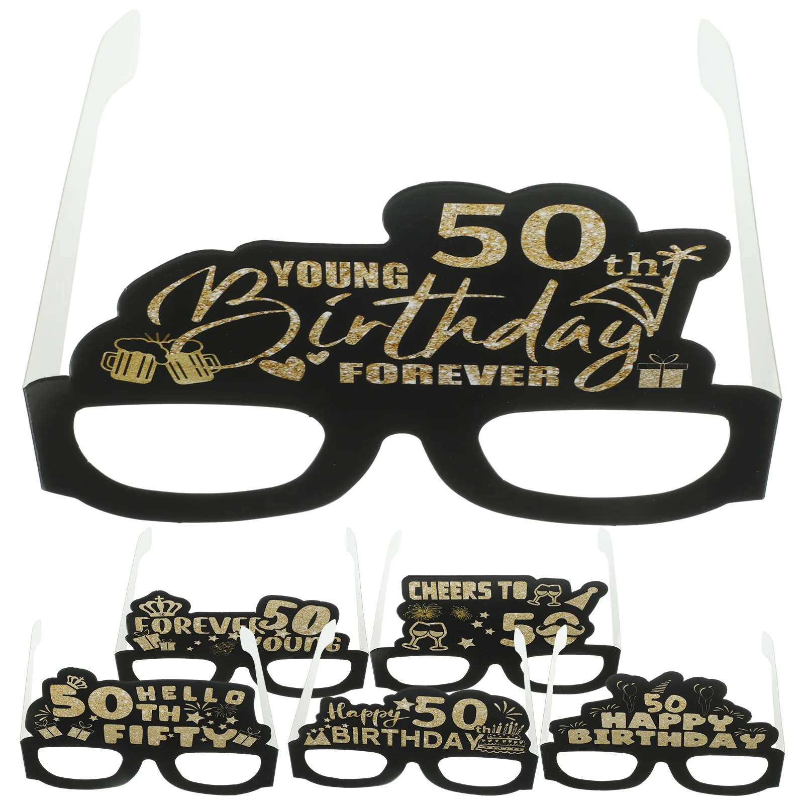 

12 Pcs Party Sunglasses Bulk Gifts for Stocking Stuffers Birthday Supplies The Frames Decoration 50th Make Decorations