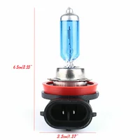 2Pcs H11 100W 6000K Xenon Gas Halogen Headlight Super Bright White Light Bulbs 2