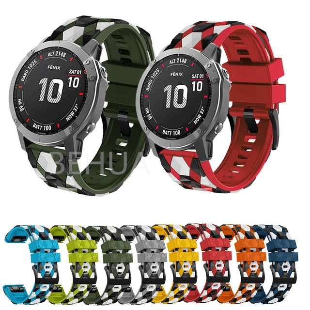 Correa de silicona para Garmin Fenix 6 6x Pro 5 5X Plus 3 3HR, 26mm, 22mm,  cinturón de liberación rápida Instinct Forerunner 945 935 - AliExpress