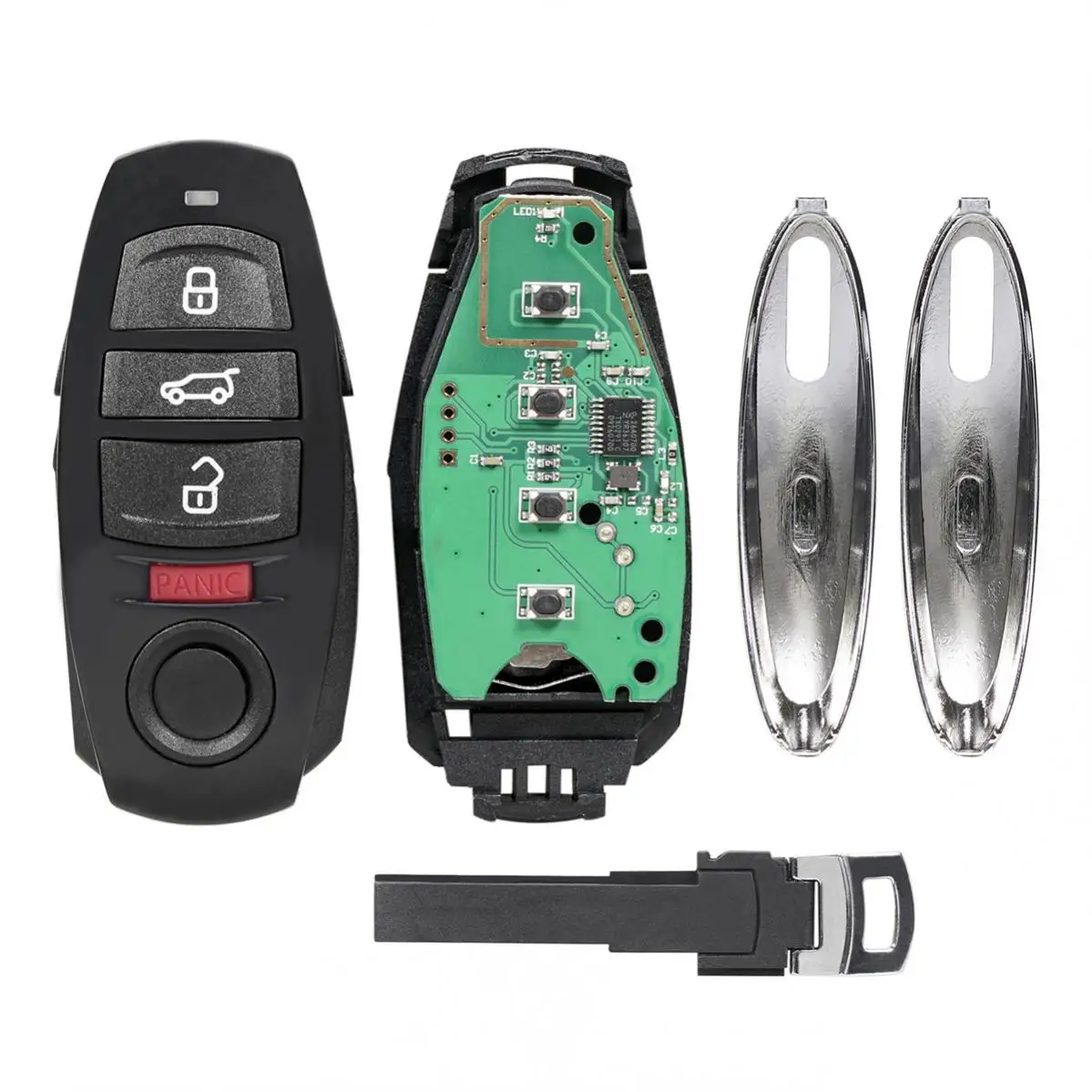 868Mhz 3+1Buttons Smart Car Remote Key ID46 PCF7945 Chip Auto Keys for VW- Volkswagen- Touareg- 2010-2014 Keyless Entry System