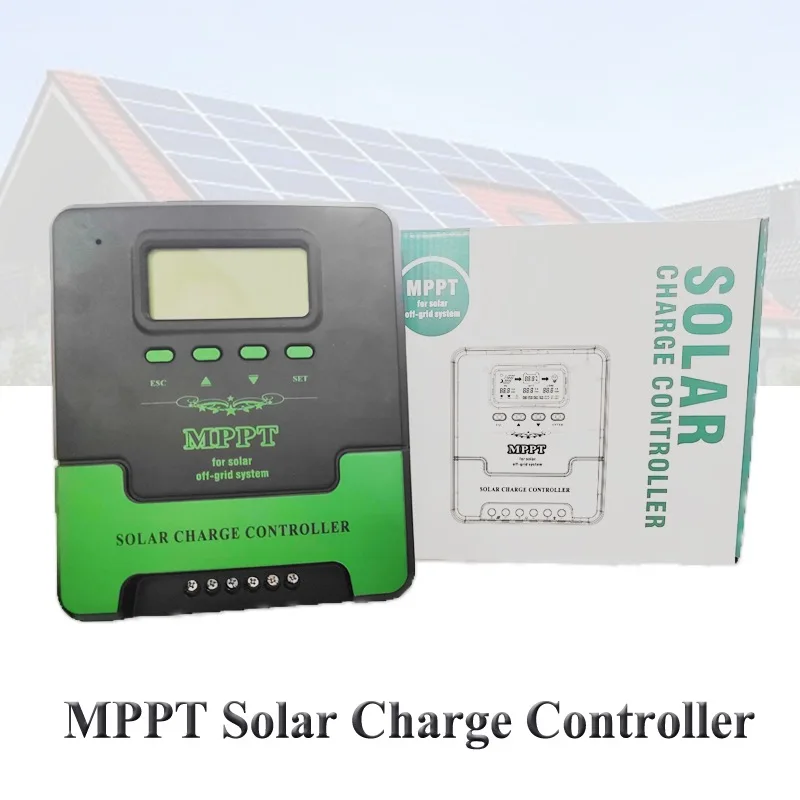 100% MPPT 20A 30A 40A 50A 60A Solar Charge Controller 12V 24V Auto Lead  Acid Lithium Battery Charging Solar Panel Regulator