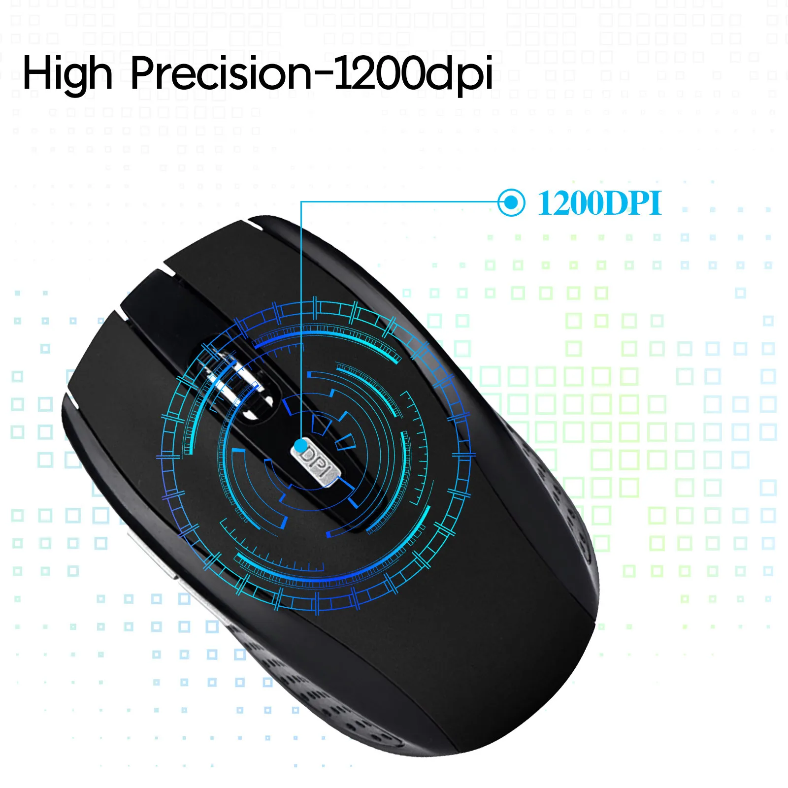 pc mouse Upgraded Fashion 2.4ghz Wireless Mouse Mini Back light Mouse 2000 DPI 6-Button Usb Receiver Pro Game Mouse For Pc Notebook laptop mouse