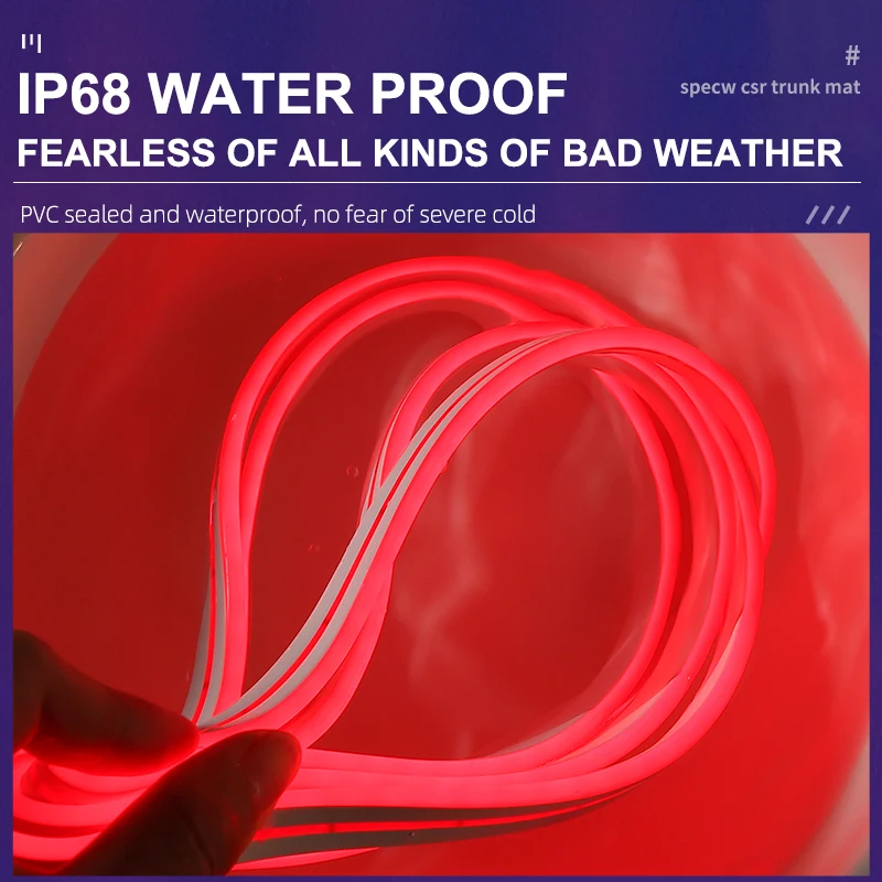 2M Waterproof Car Hood LED Light Strip 4