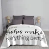 Closed Eyes Lashes Blanket Fleece Spring/Autumn Cartoon Beauty Eyelash Portable Soft Throw Blankets for Bedding Car Quilt 3