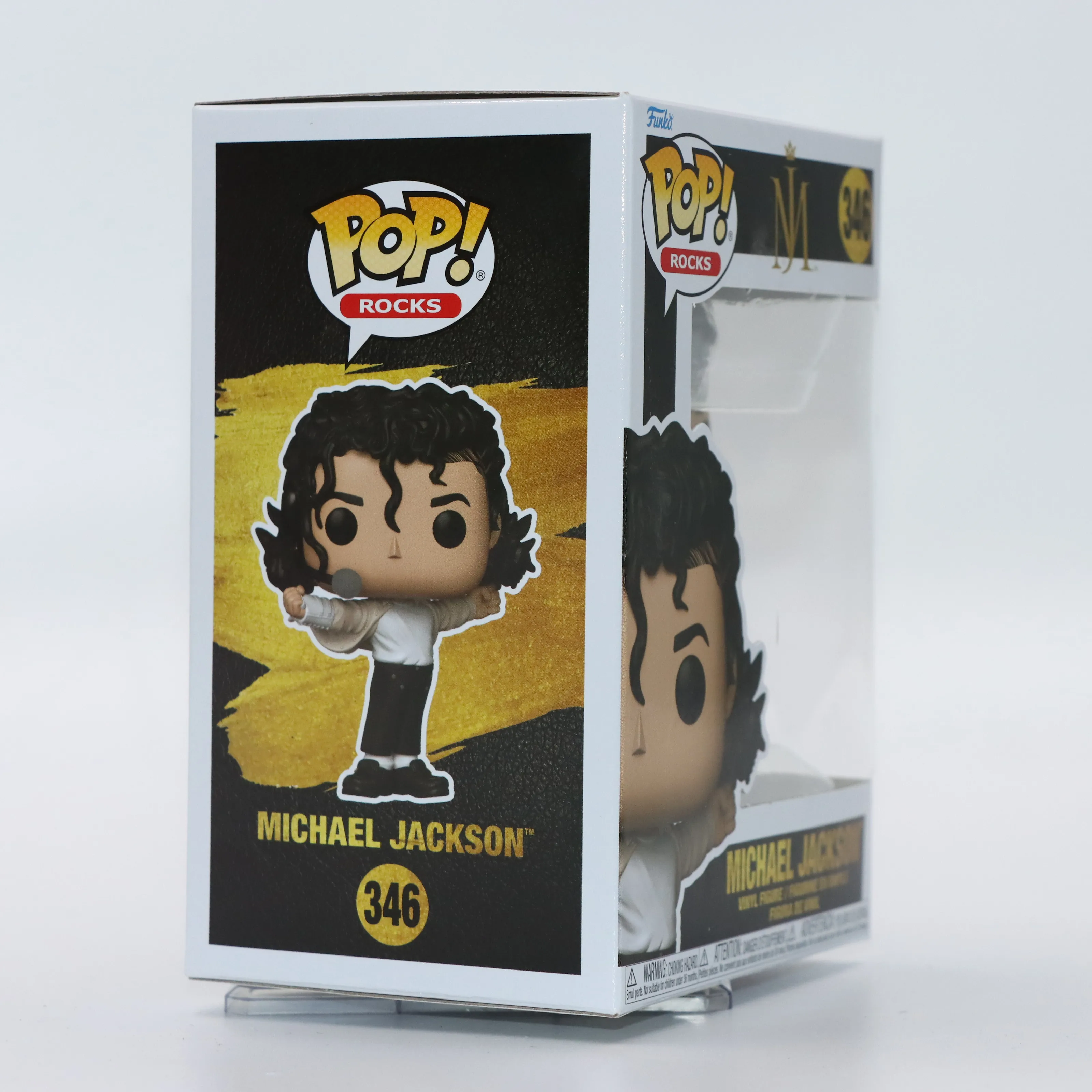 Original Funko Pop Michael Jackson #346  Super Bowl Shape MJ Music Action Figure Model Toy Gift for Boys Collectible Doll Decor