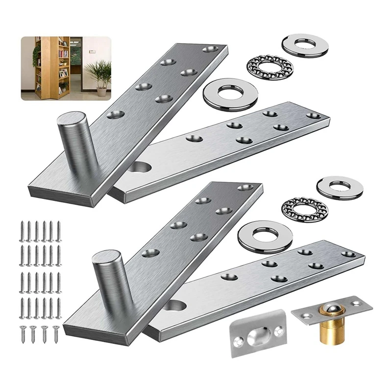 

Door Pivot Hinge, Invisible Pivot Hinge System With Goal Kick Hardware, For Heavy Duty Wood Doors Up To 200 Lbs