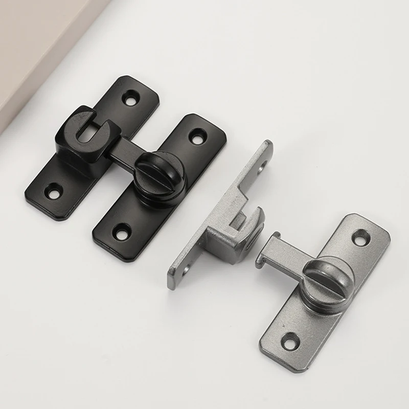 Door Latch Door Bolts Home Security Heavy-duty Zinc Alloy 90 180 Degree Easy Installation Sliding Lock Anti-theft Lock