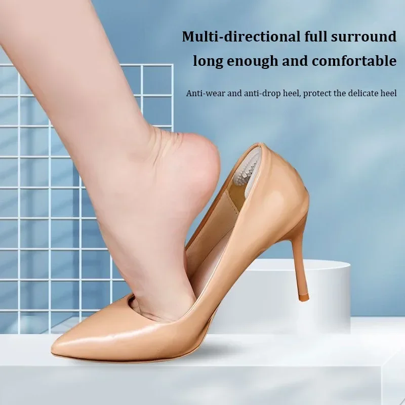 1Pair Silicone Heel Protector Women Insoles for Feet Heels Sticker Gel Non-slip Shoe Pads Pain Relief Foot Care Shoe Insert