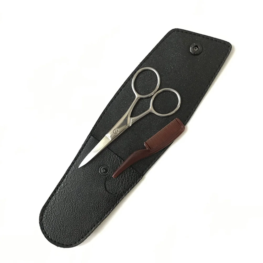 Scissors Back up Professional Cuticle Nose Hair Round Tip Manicure Eyebrow Grooming Stainless Steel 4