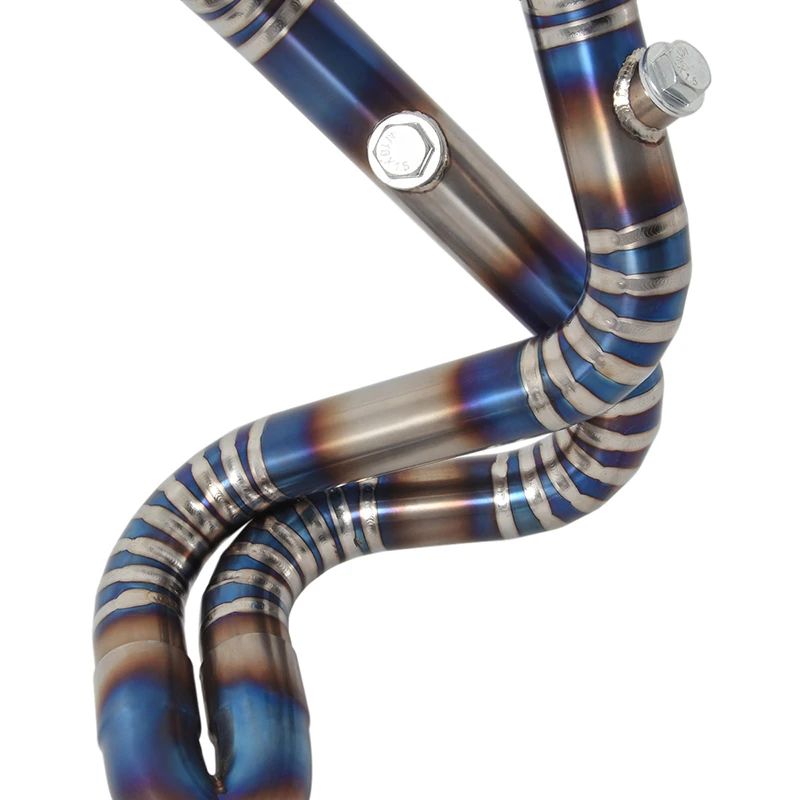 Titanium Alloy Motorcycle Exhaust Front Link Pipe Escape Moto Modify Muffler Slip On For CFMOTO CLX-700 CLX700 Sport 2020 - 2023 - Image 4