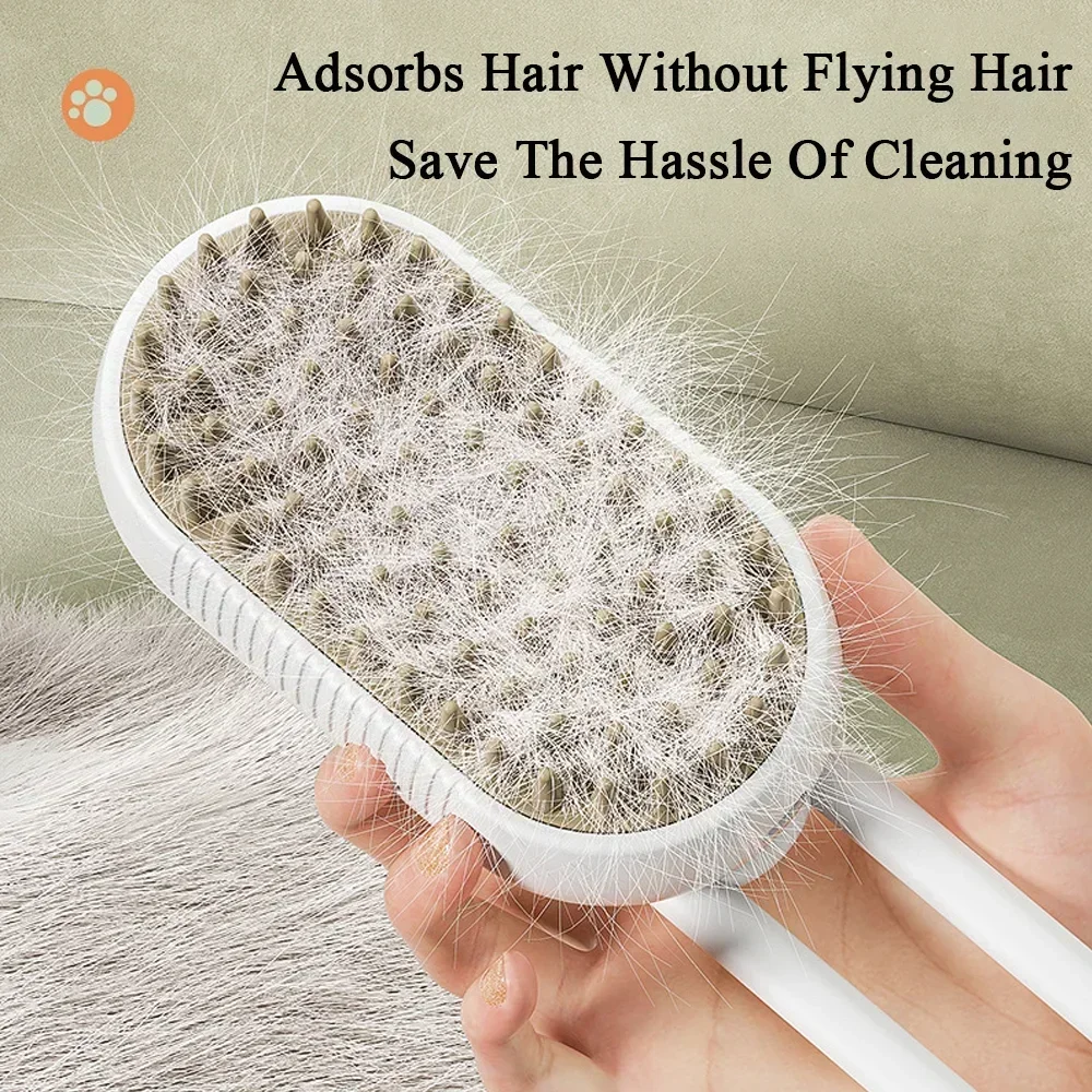 Spray Cat Brush 3-in-1 Steamy Dog Brush Electric Spray Cat Hair Brushes Pet Grooming Massage Comb Hair Removal Pet Accessories