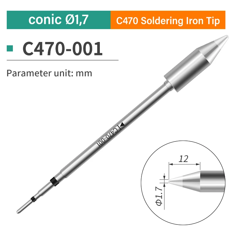 1 stücke c470 serie löten spitze löten spitzen fit für jbc löt station – Detail 5