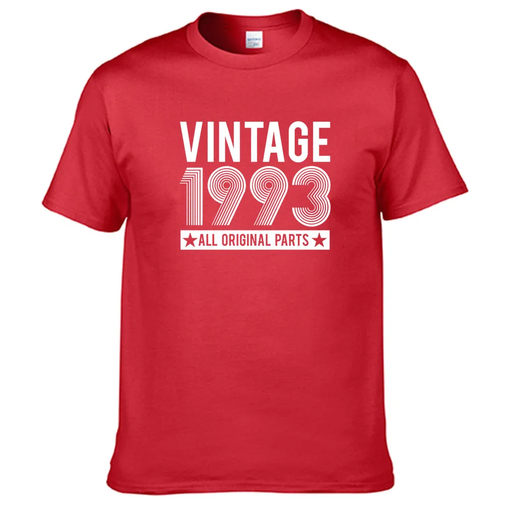

Vintage 1993 Original Parts Men Women Summer 100% Cotton Black Tees Male Newest Top Popular Normal Tee Shirts Unisex