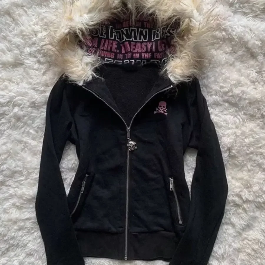 Felpe con cappuccio anni 2000 Retro Grunge Mall Goth Giacca Cappotto Y2K Estetico Felpe vintage Lettera Simpatico coniglietto Modello grafico Emo Girls  200000345