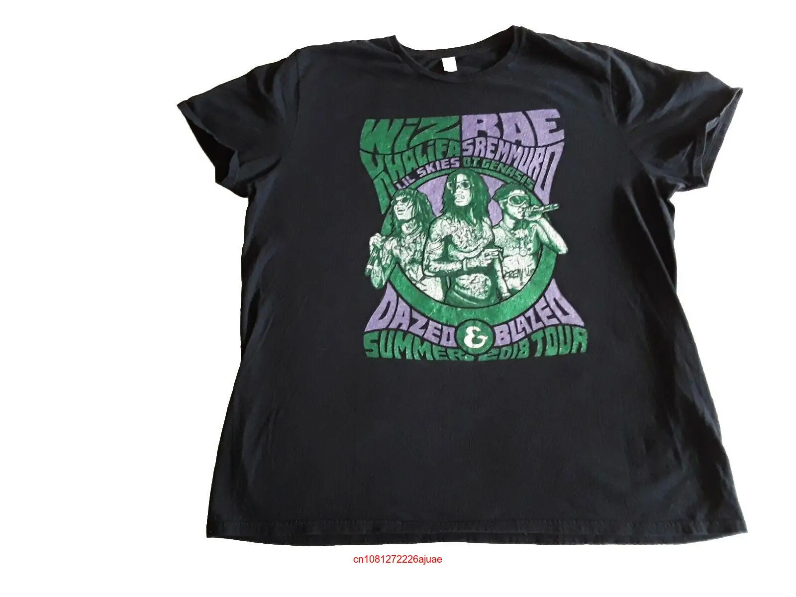 Wiz Khalifa Rae Sremmurd Dazed и блестящий Летний тур 2018 XL футболка с длинным или коротким рукавом