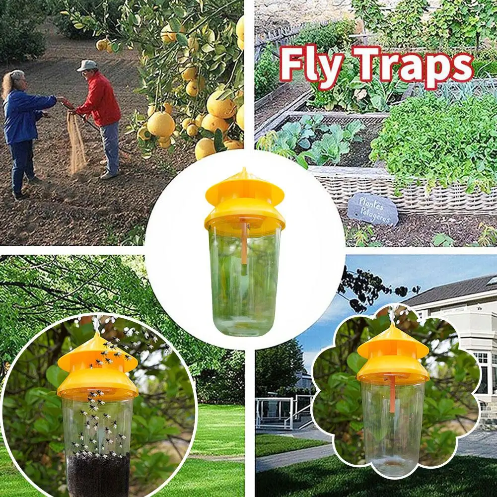 Hanging Hole Fruit Fly Trap Suitable Fruits Vegetables Home Garden Patio Orchard Efficient Pest Control Insect Lure Bott fruit fly trap,fly trap,insect traps,insect catcher