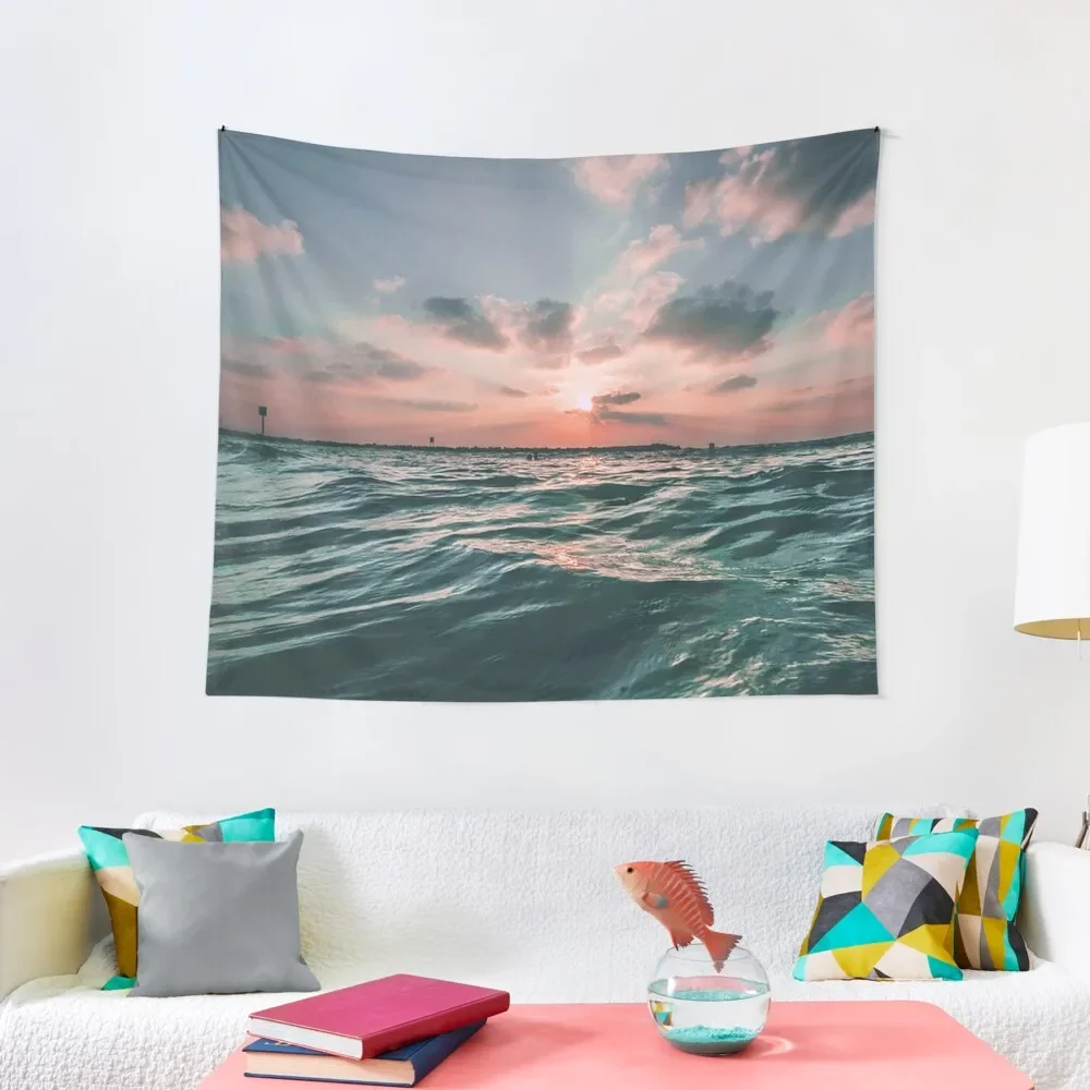 

Ocean Sunrise Tapestry Bedroom Decor Aesthetic Japanese Room Decor On The Wall Wall Decorations Tapestry