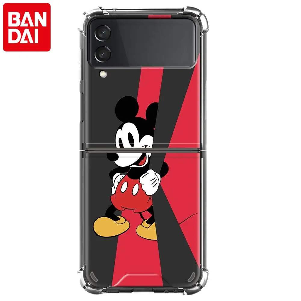 Airbag Coques for Samsung Galaxy Z Flip 3 5G Mobile Protective Case Foldable Z Flip3 Fold Phone Cover Cute Mickey Mouse samsung galaxy flip3 case Galaxy Z Flip3 5G