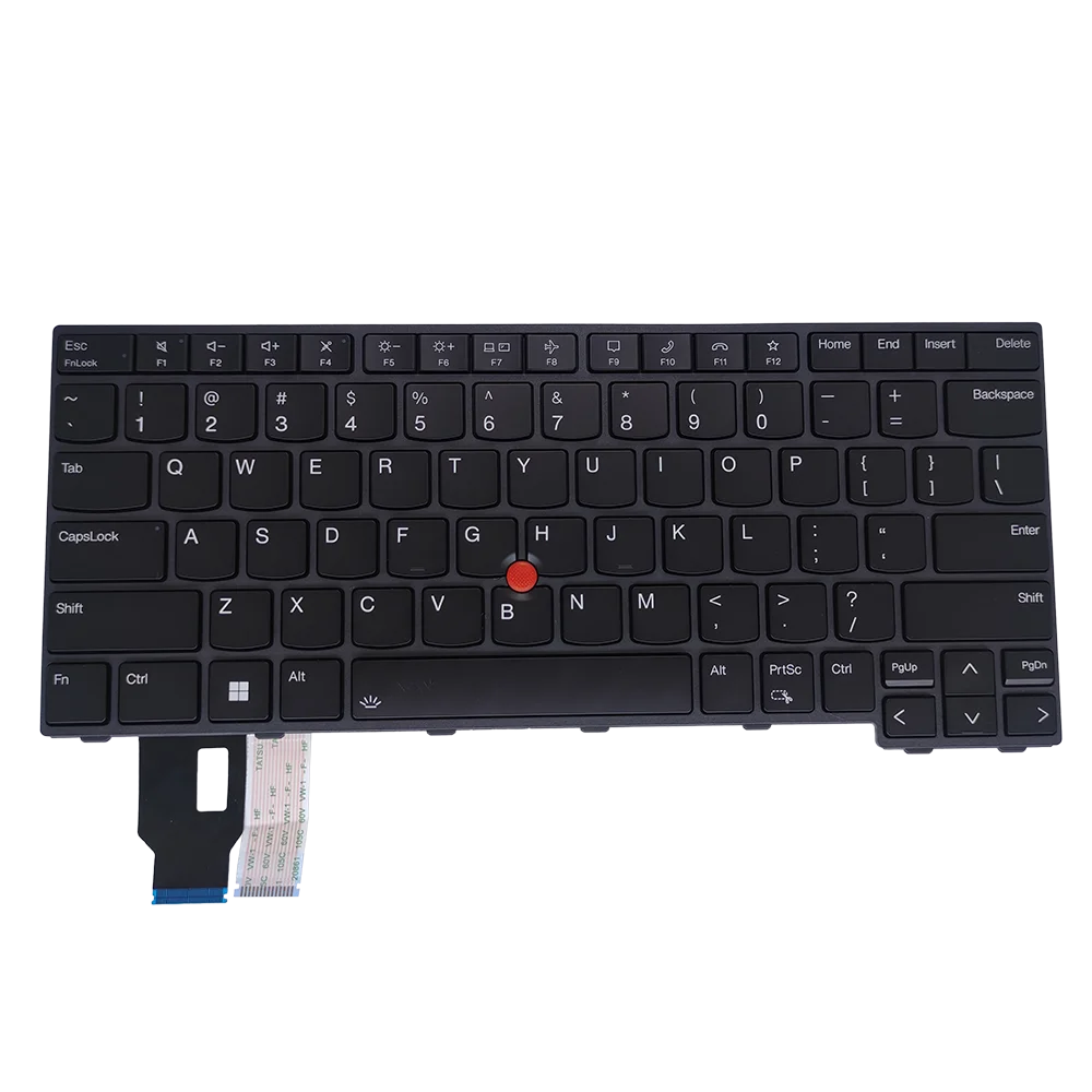 Teclado Retroiluminado para Lenovo Thinkpad Teclados Trackpoint Inglês Eua T14 L14 P14s Gen 21ah 21aj 5n21d67970 Cs22fbl84us - Imagem 6