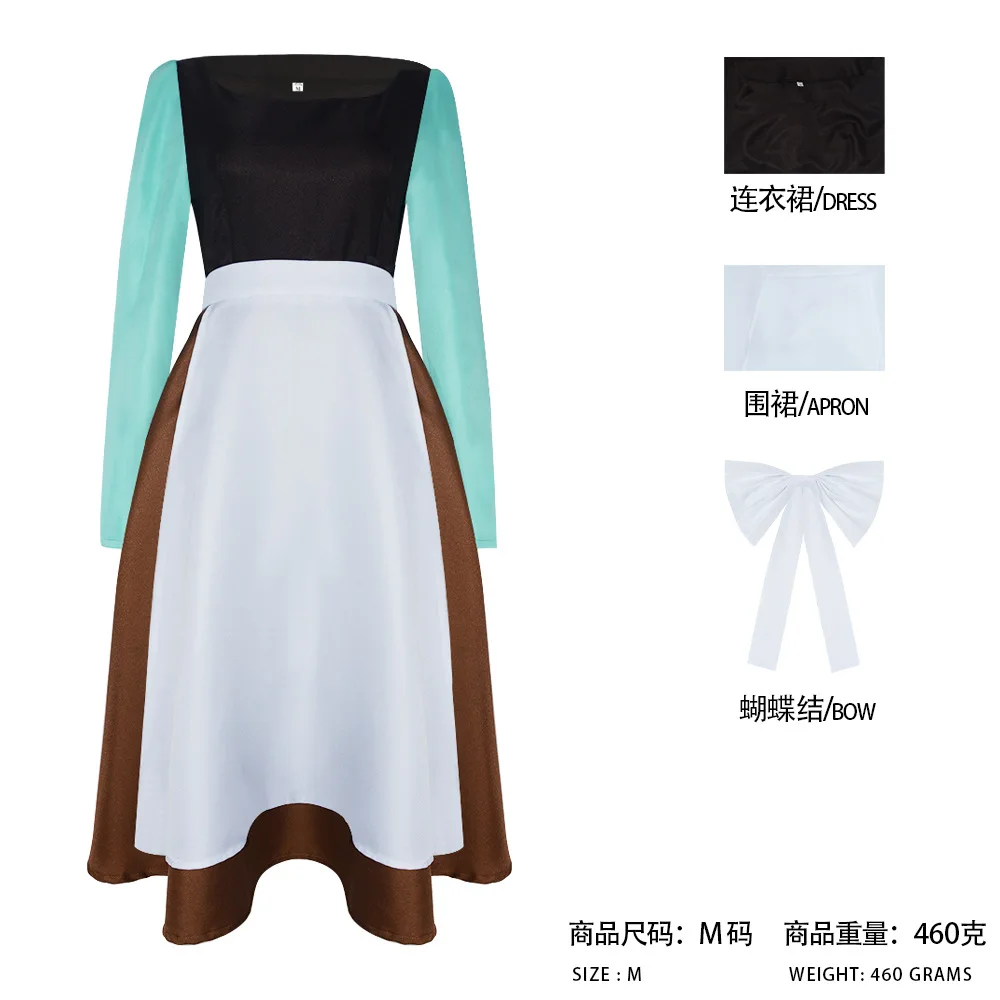 Anime Cinderella cosplay costume princess maid dress uniform suitable for women adult costume Halloween carnival party costume
