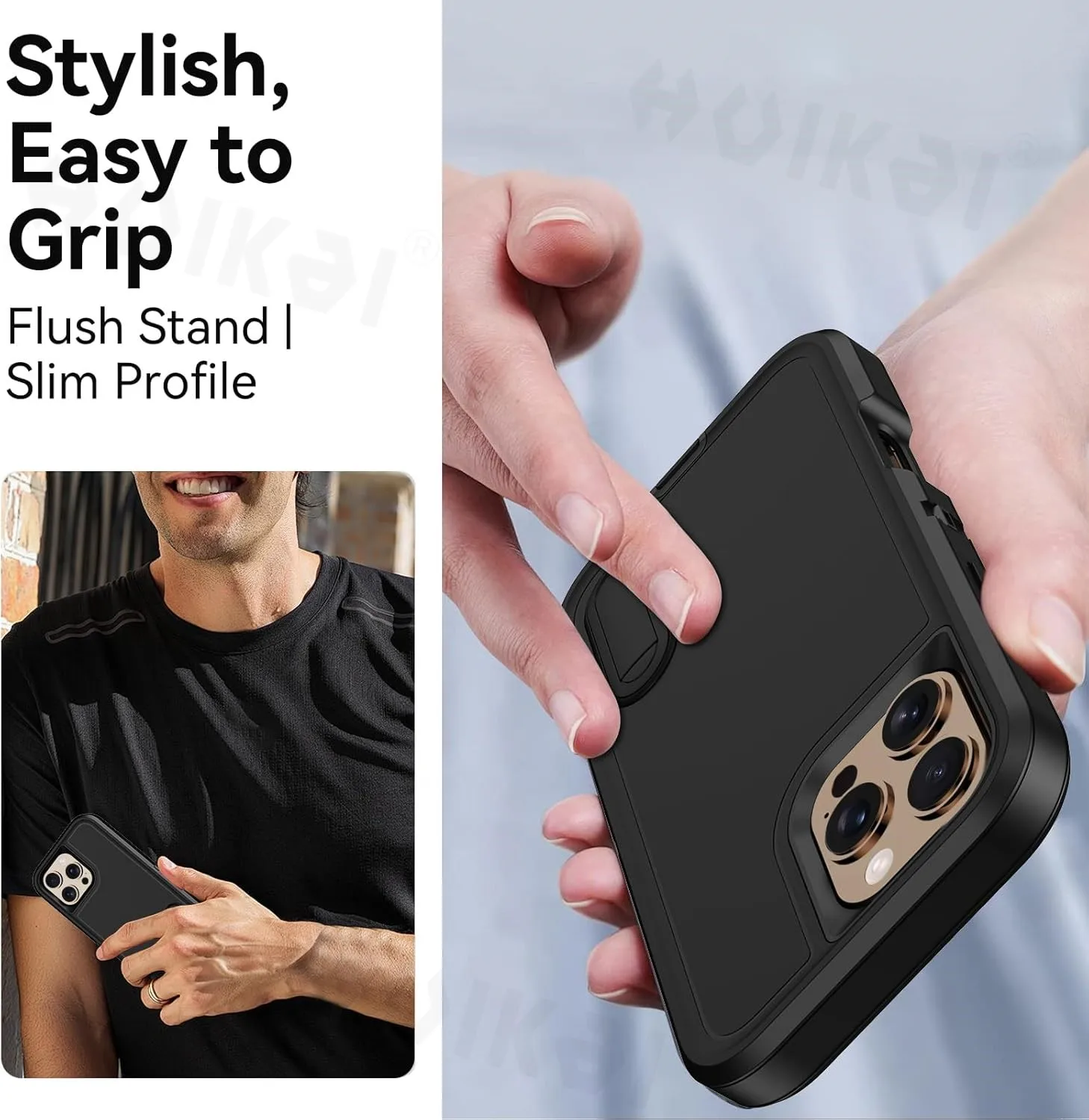 Heavy Duty Shock Absorption Full Body Protective Silicone Rubber Phone Case