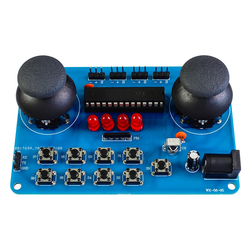 4DOF Acryl-Roboterarm-Klauenbaugruppe, DIY-Elektronik-Kit für DIY-Löten, Übungsset, kompatibel mit 51, Mikrocontroller DC5V – Detail 10